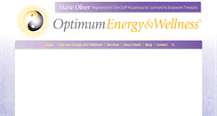 Desktop Screenshot of optimumenergyandwellness.com